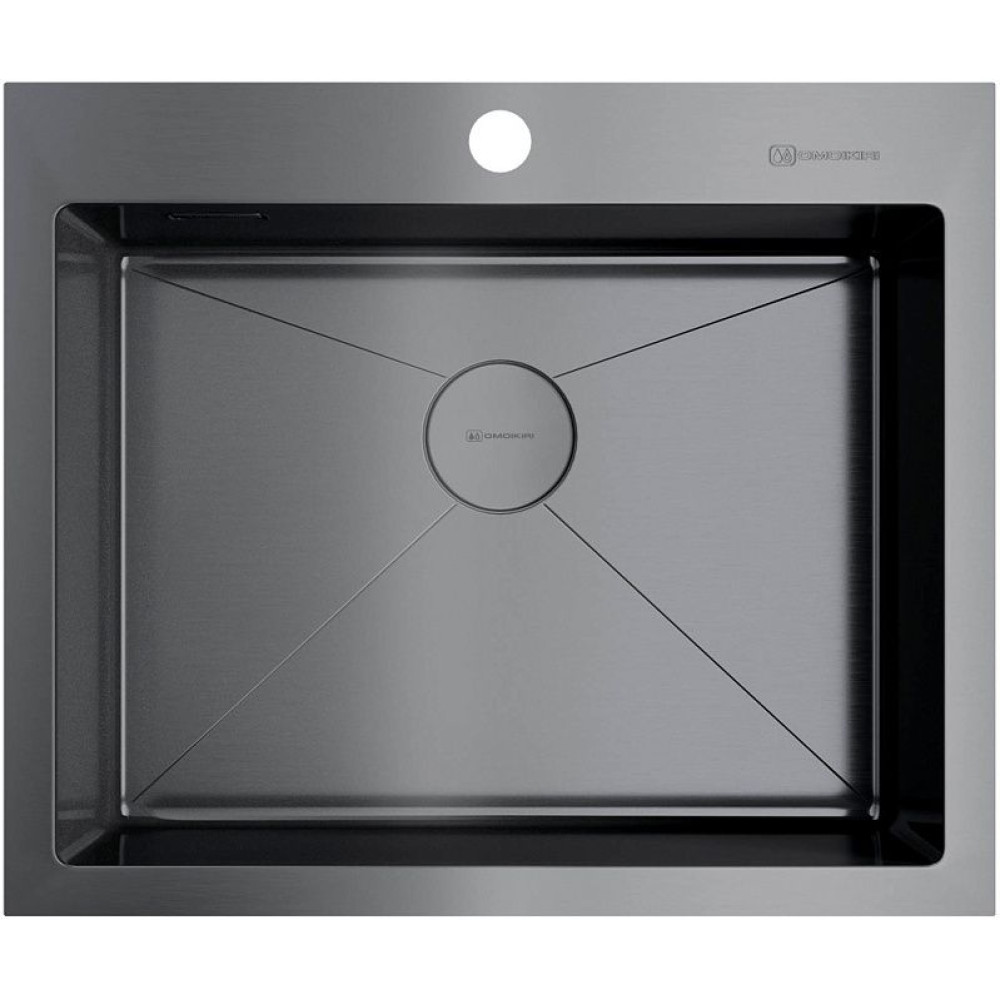 Мойка Omoikiri Akisame 59-GM нерж.сталь/вороненая сталь(арт.4973096)