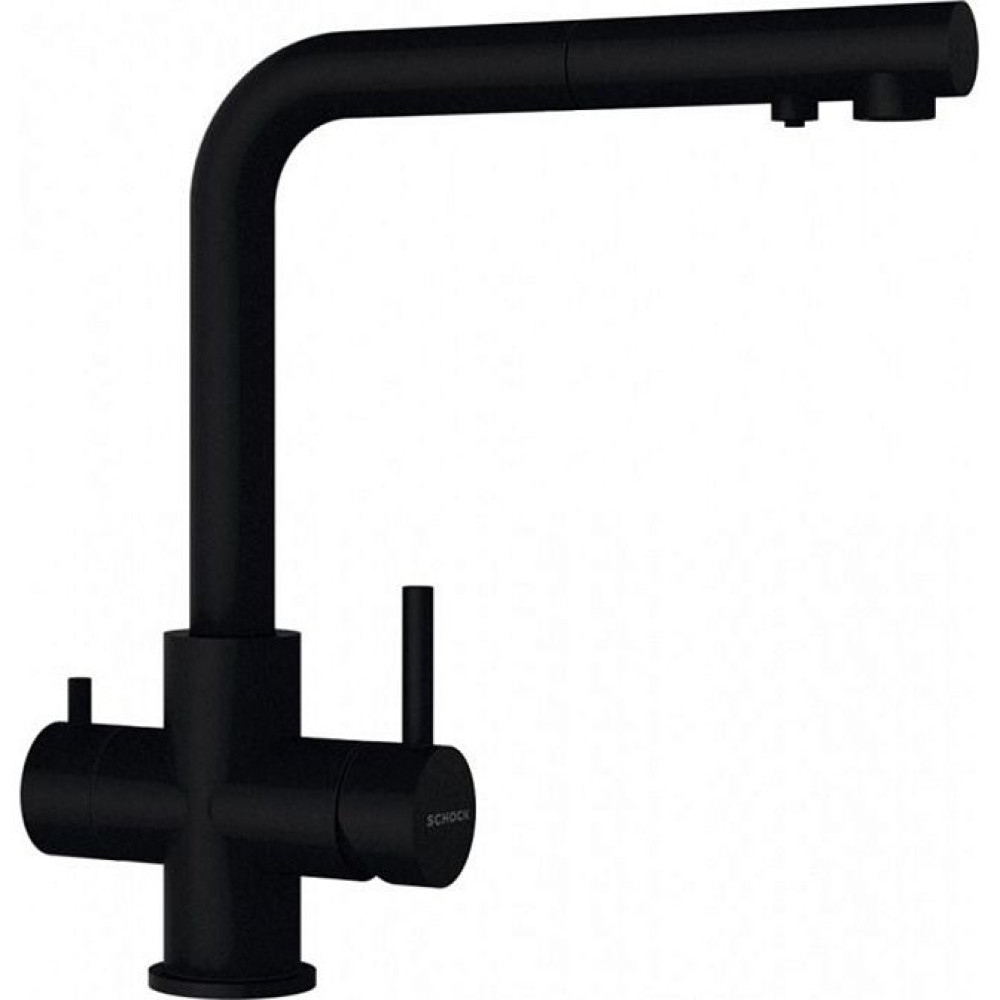 Смеситель SCHOCK Vitus-D Black Edition черный матовый