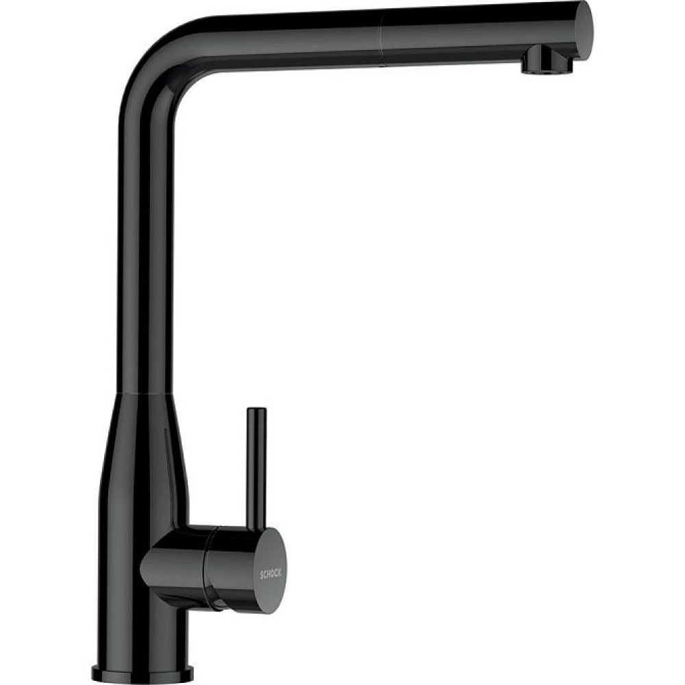 Смеситель SCHOCK Keto-D, выдвижной излив вороненая сталь