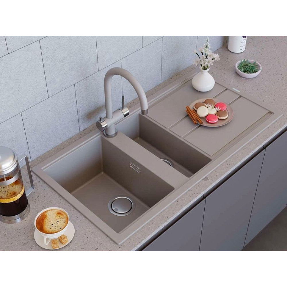 Мойка Kitagawa 100-2-WH Artceramic/белый(арт.4993803)