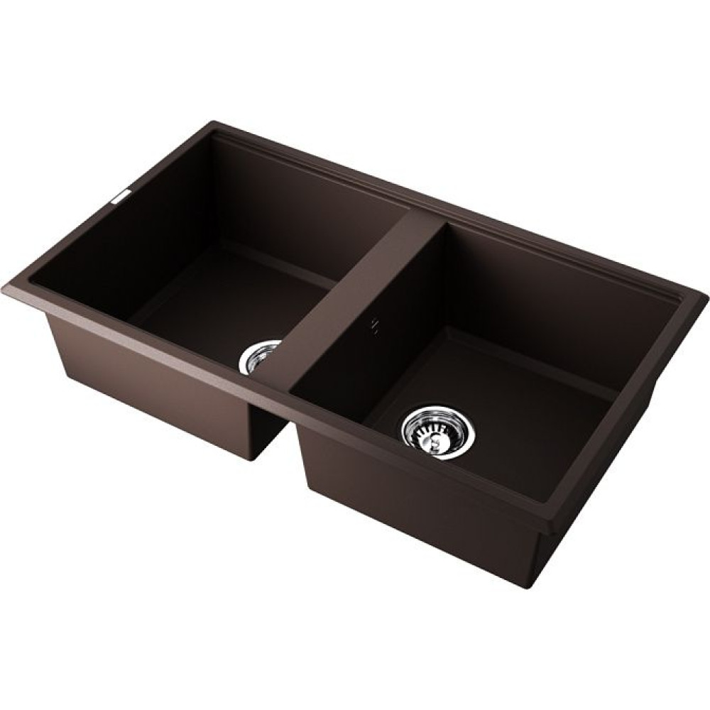 Мойка Omoikiri Tedori 86-2-DC Tetogranit/темный шоколад