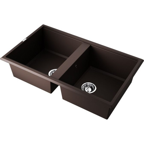 Мойка Omoikiri Tedori 86-2-DC Tetogranit/темный шоколад