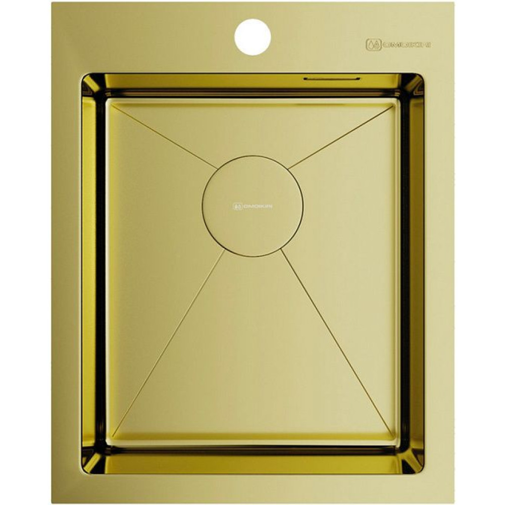 Мойка Akisame 41-LG нерж.сталь/светлое золото(арт.4973080)