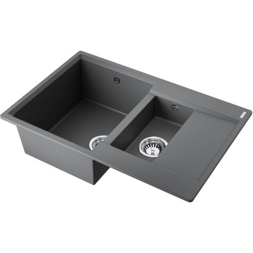 Мойка Daisen 78-2T-PL Tetogranit/платина(арт.4993533)