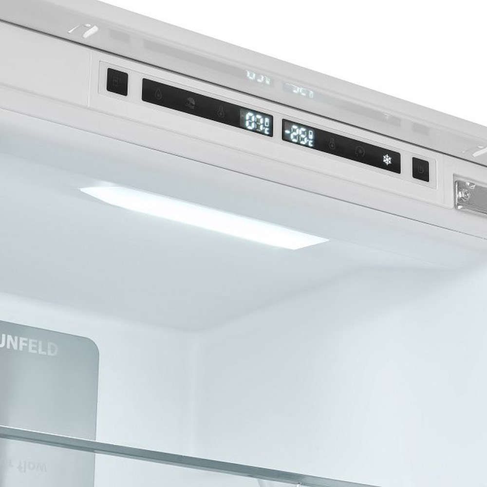 Холодильник MAUNFELD MBF177NFWHGR Inverter