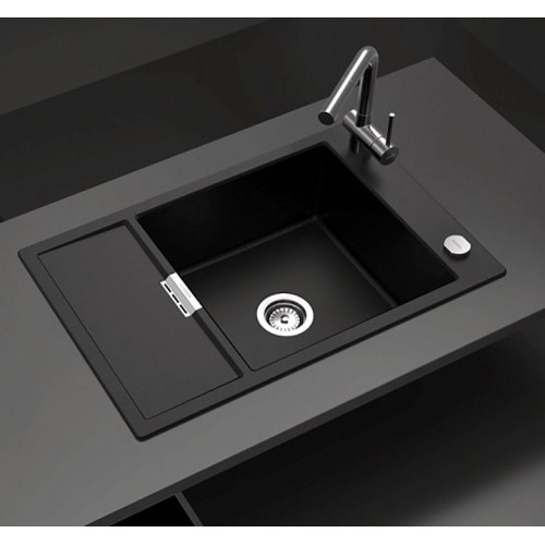 Мойка SCHOCK Eton 60 D Small Cristadur 780х510 серебристый камень