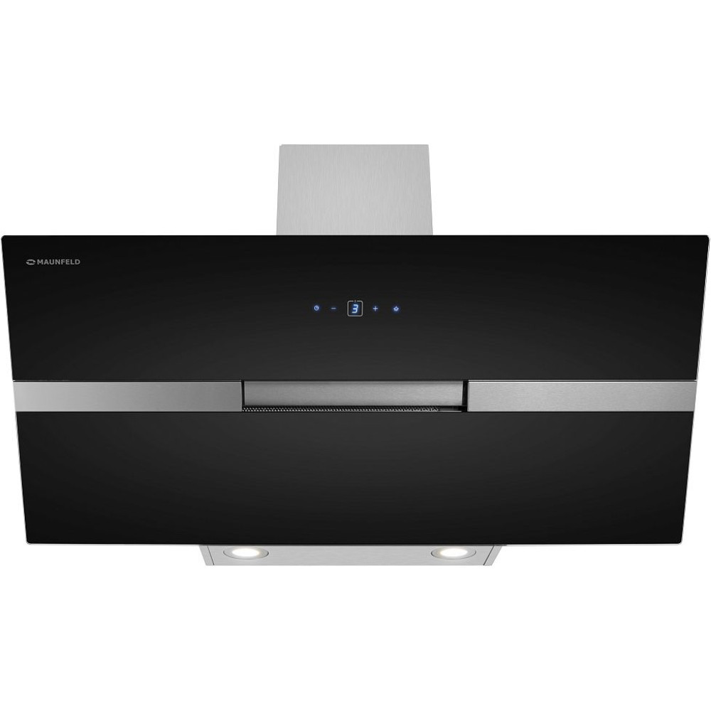 Вытяжка Maunfeld MERSEY 90 нерж/черное стекло