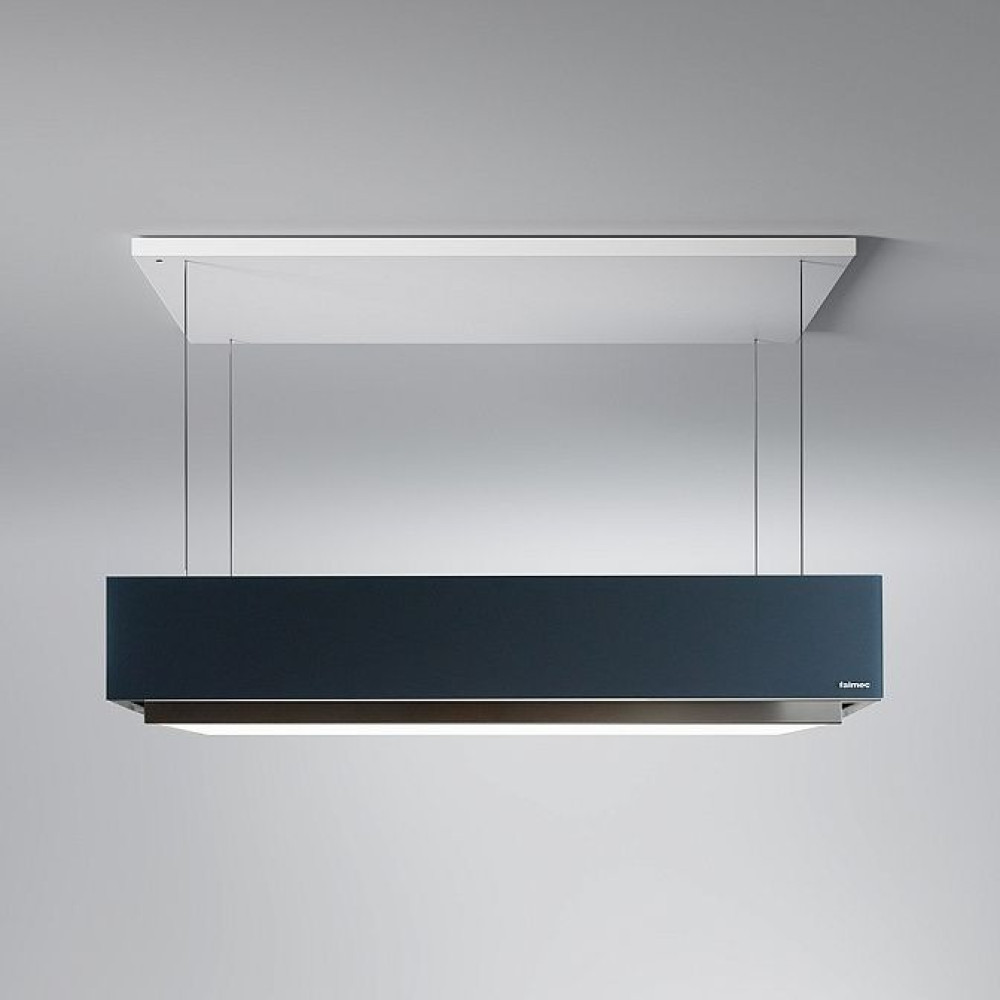 Вытяжка Falmec Levante 120 Чёрное стекло+рамка из стали