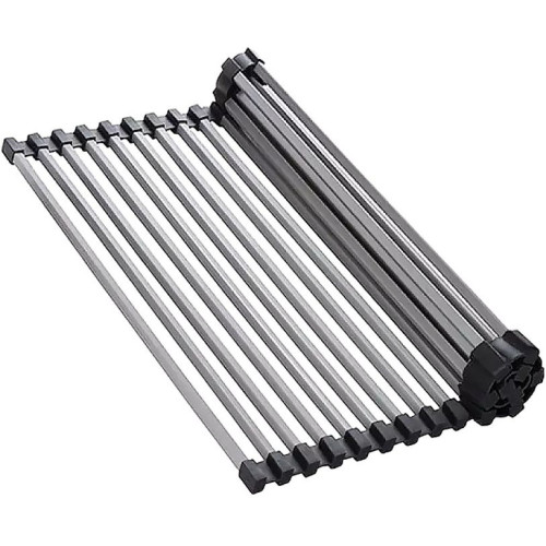 Ролл-мат для мойки нерж/черный силикон ROLL-02-IN(арт.4997004)