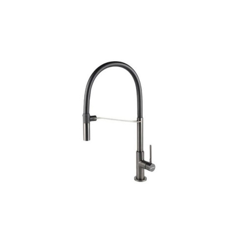 Смеситель Falmec TREVI PRO PVD GUN METAL (однорычажный, PVD чёрный)