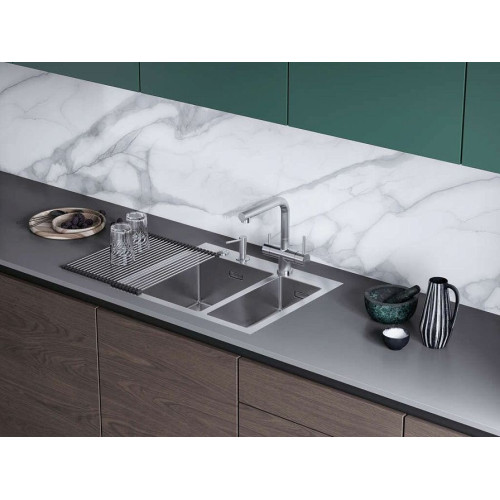 Мойка Akisame 60-2-IN-L нерж.сталь/нержавеющая сталь(арт.4993775)