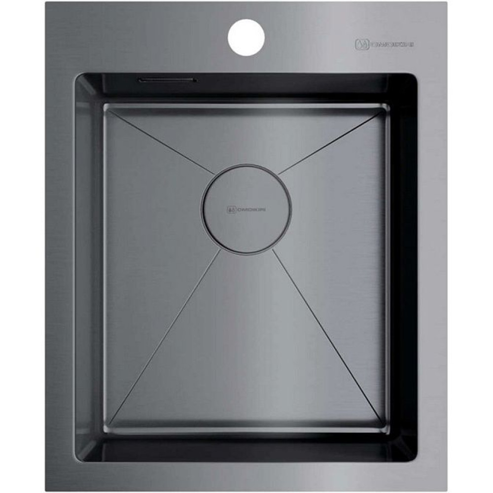 Мойка Akisame 41-GM нерж.сталь/вороненая сталь(арт.4973094)