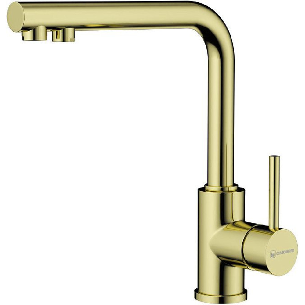 Смеситель Omoikiri Nakagawa 2 Plus-LG латунь/светлое золото