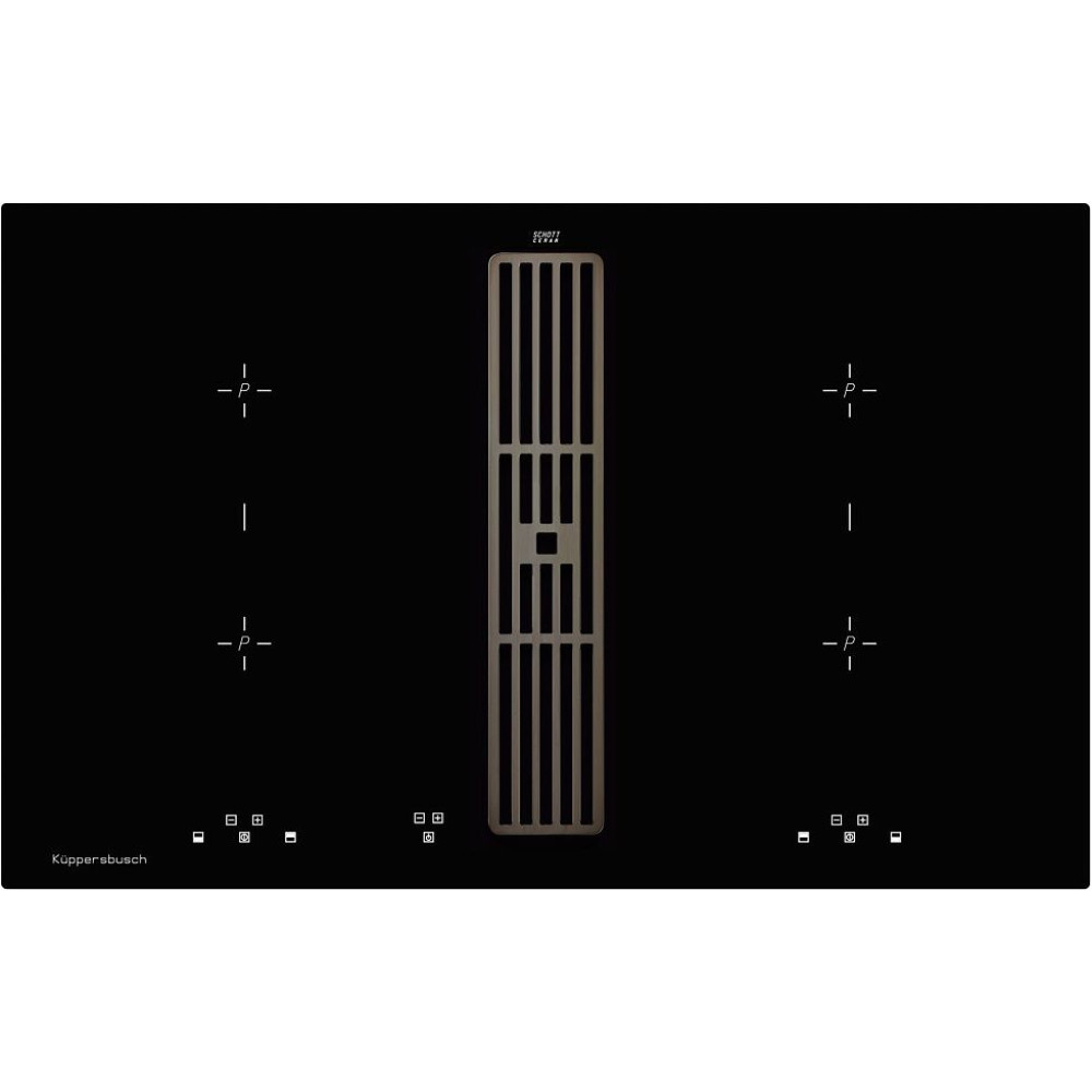 Индукционная стеклокерамич. панель Kuppersbusch KMI 8500.0 SR Black Chrome