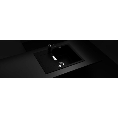 Мойка SCHOCK Manhattan 40 D Cristalite корз.клапан 640x510 неро