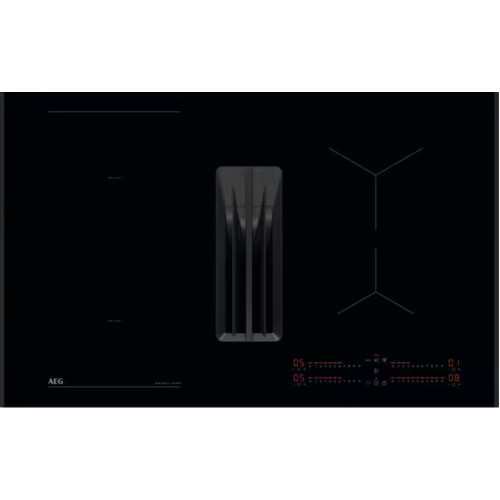 Индукционная стеклокерамич. панель с вытяжкой AEG NCH84B03AB