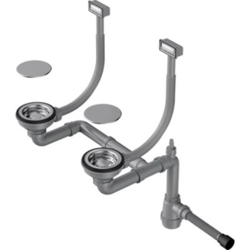 Арматура для двухчашевых моек с декоративными накладками WK-2C-IN(арт.4956476)