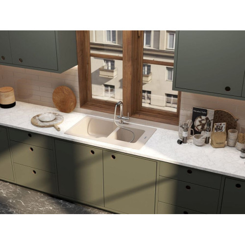 Кухонная мойка OMOIKIRI Maru 86-2-BE(арт.4993285)