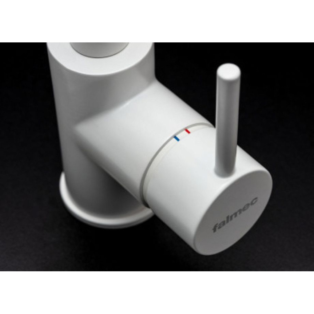 Смеситель Falmec ISEO ROUND WHITE (однорычажный, белый)