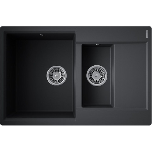 Мойка Daisen 78-2T-BL Tetogranit/черный(арт.4993535)