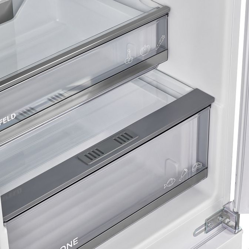 Холодильник MAUNFELD MBF17754NFWHGR LUX Inverter