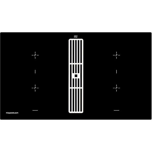 Индукционная стеклокерамич. панель Kuppersbusch KMI 9850.0 SR Stainless Steel