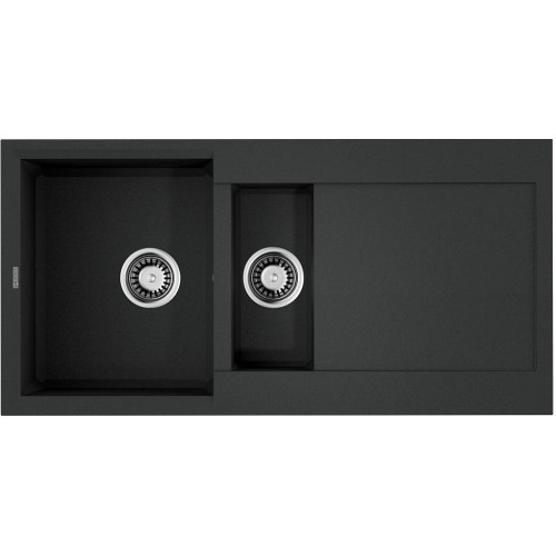Кухонная мойка OMOIKIRI Sakaime 100-2-BL Tetogranit/черный