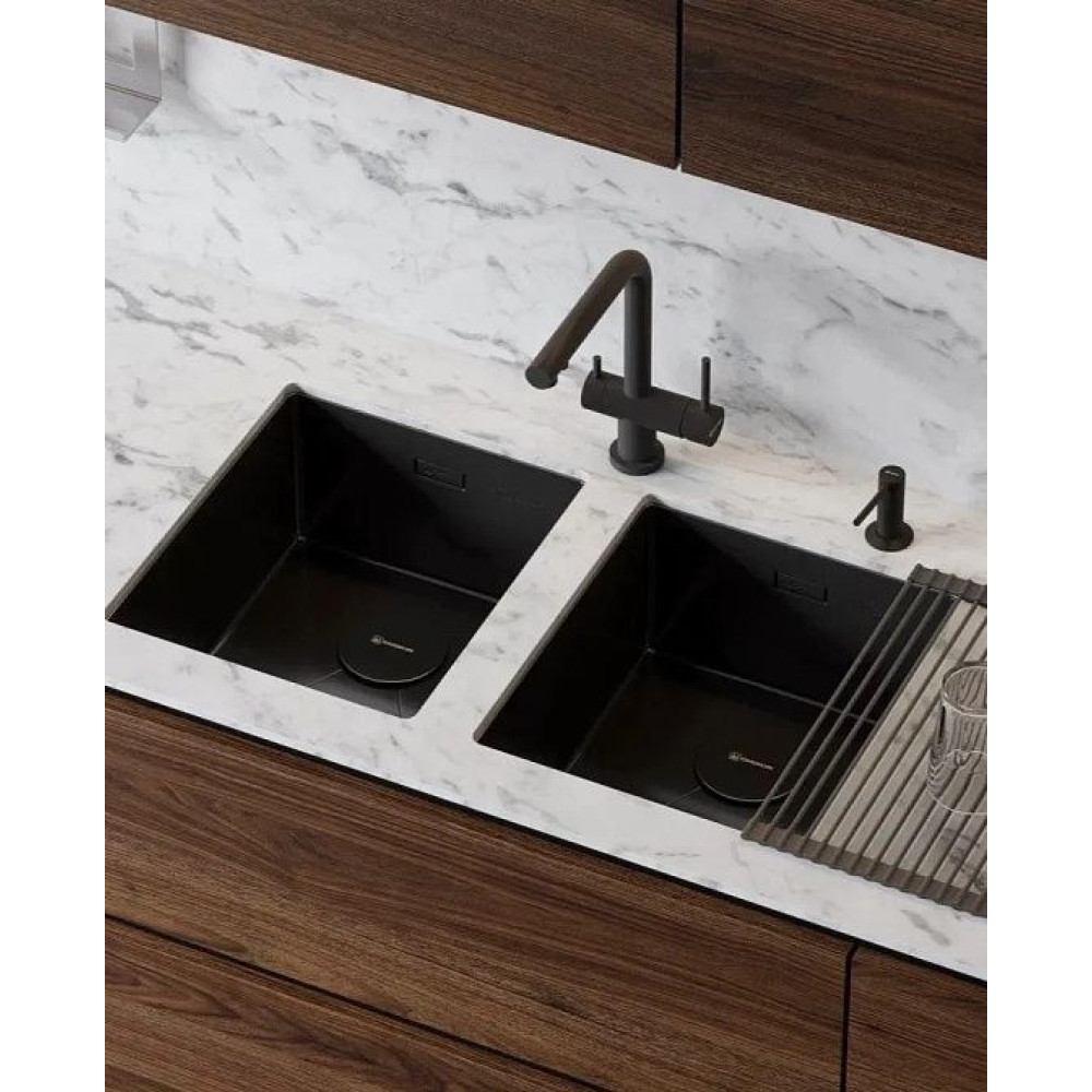 Кухонная мойка OMOIKIRI Taki 38-U/IF-GB нерж.сталь/графит