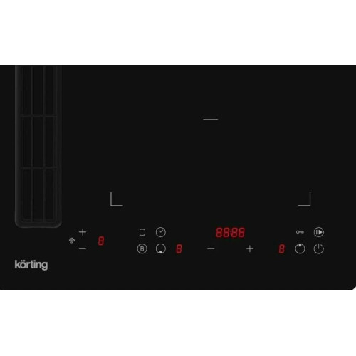 Варочная панель с интегрированной вытяжкой Korting HIBH 40980 NB
