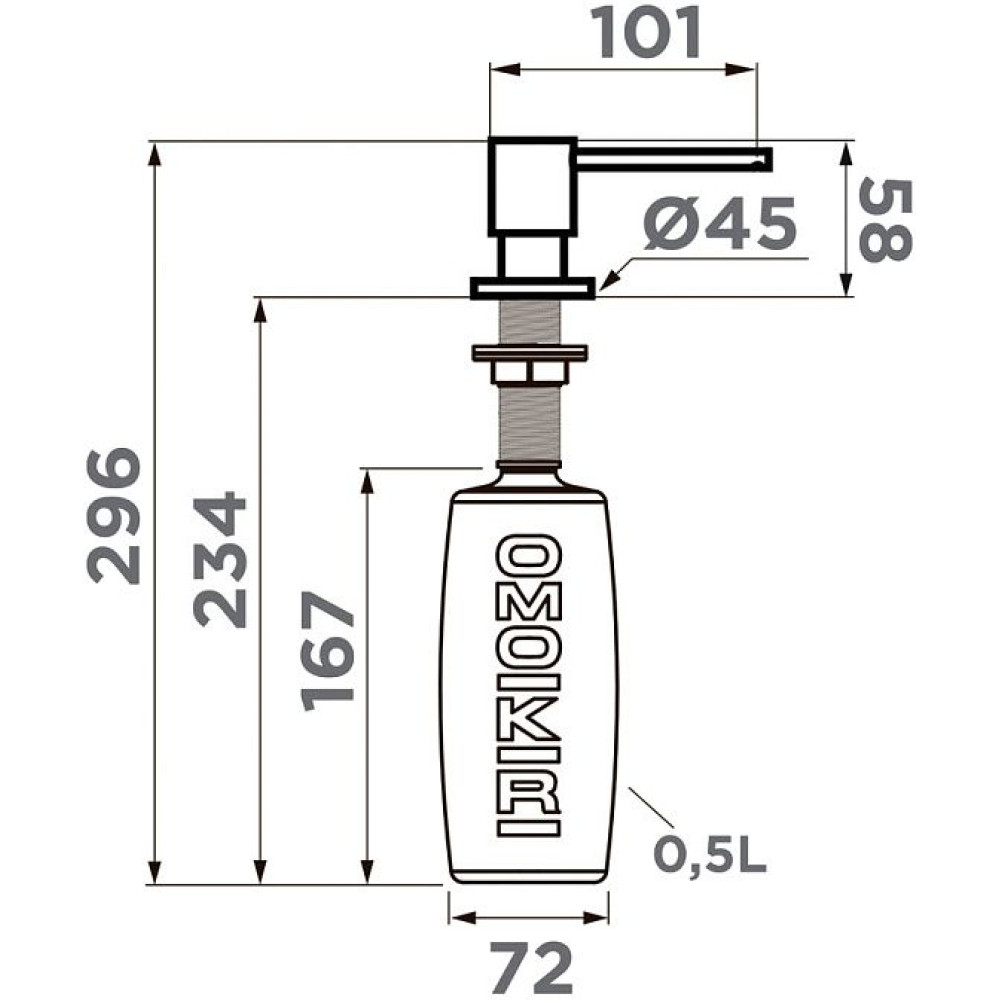 Дозатор OMOIKIRI OM-03-GB (арт.4995044)