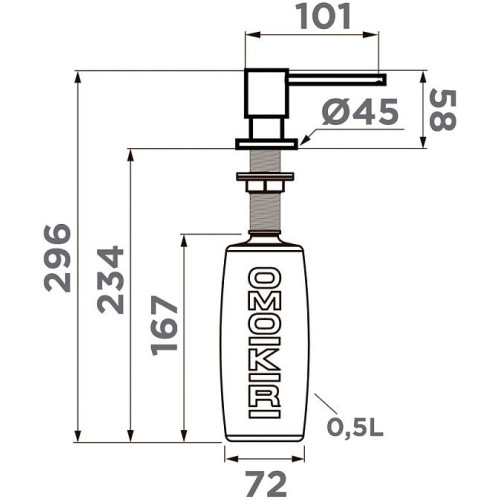 Дозатор OMOIKIRI OM-03-GB (арт.4995044)