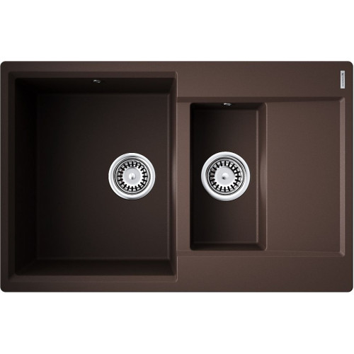 Мойка Daisen 78-2T-DC Tetogranit/темный шоколад(арт.4993534)