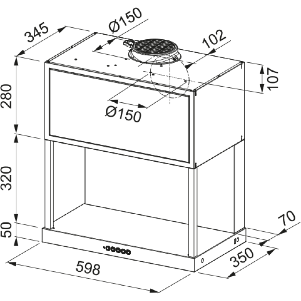 Вытяжка Franke FMA MODULAR F60 BK MATT