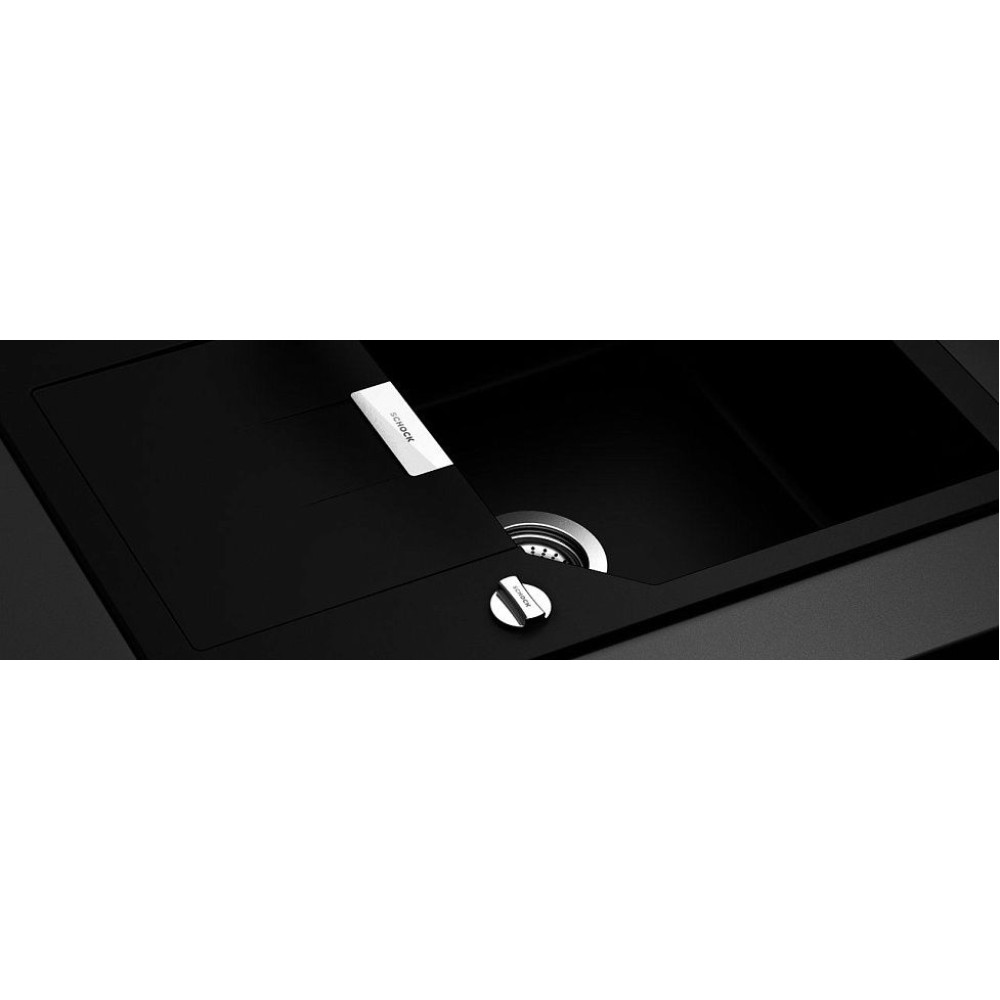 Мойка SCHOCK Manhattan 45 D Cristalite корз.клапан 690x510 оникс