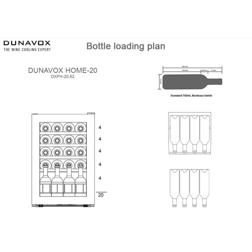 Винный холодильник Dunavox DXFH-30.80