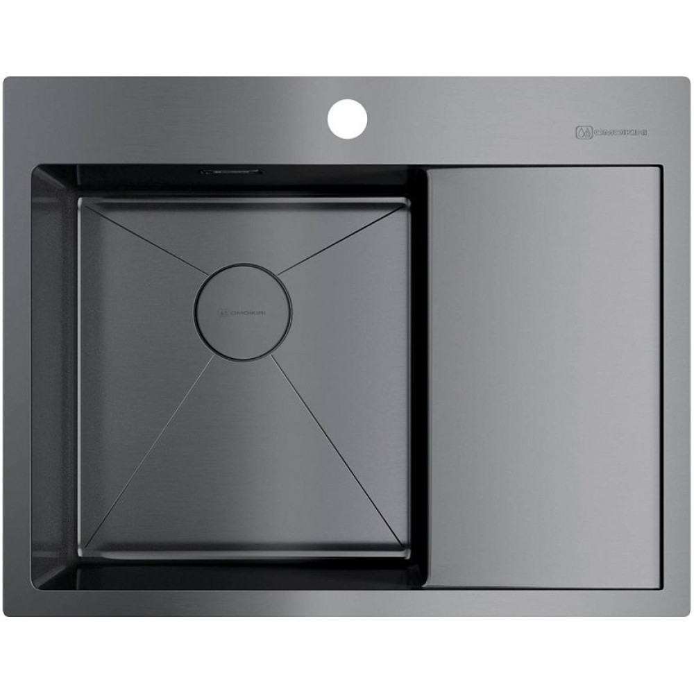 Мойка Akisame 65-GM-L нерж.сталь/вороненая сталь(арт.4973097)