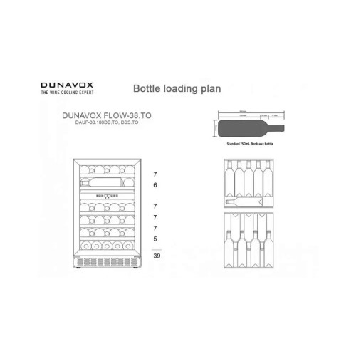 Винный холодильник Dunavox DAUF-38.100DB