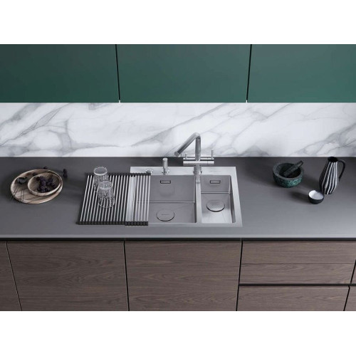Мойка Akisame 60-2-IN-L нерж.сталь/нержавеющая сталь(арт.4993775)