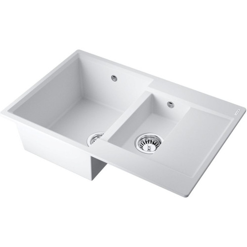 Мойка Daisen 78-2T-WH Tetogranit/белый(арт.4993530)