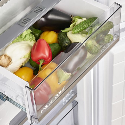 Холодильник MAUNFELD MBF17754NFWHGR LUX Inverter